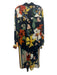 Conditions Apply Size M Navy & Multi Viscose Blend Elastic Waist Floral Pant Set Navy & Multi / M