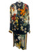 Conditions Apply Size M Navy & Multi Viscose Blend Elastic Waist Floral Pant Set Navy & Multi / M