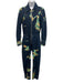 Stella McCartney Size 38 Navy Multi Cotton Blend Zip Front Tie Dye Jumpsuit Navy Multi / 38