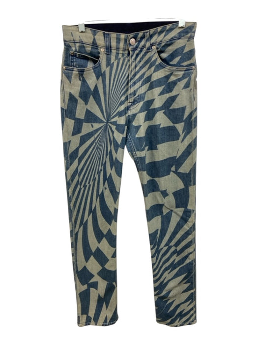 Stella McCartney Size XS Blue Cotton Blend Zip & Button Stretch 5 Pocket Jeans Blue / XS