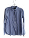 J Crew Size 4 Blue Cotton Long Sleeve Striped Collar Button Down Top Blue / 4
