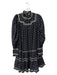 Ulla Johnson Size 4 Black & White Cotton All Over Print Long Sleeve Lined Dress Black & White / 4