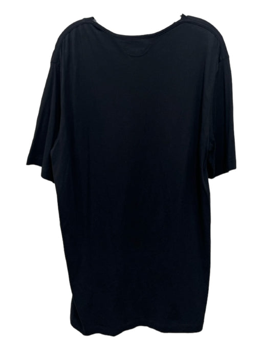 Helmut Lang Size XL Black Cotton Graphic Men's Short Sleeve XL