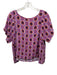 Maeve Size S Pink & Multi Viscose Short Sleeve Printed Short Sleeve Top Pink & Multi / S