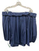 Trina Turk Size M Navy Polyester Off Shoulder Ruffles Top Navy / M