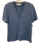 St. John Collection Size 8 Baby Blue Wool Blend Knit Short Sleeve Sweater Baby Blue / 8