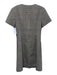 Theory Size S Black, White & Blue Wool Blend Houndstooth Plaid Paneled Dress Black, White & Blue / S