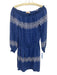 Tory Burch Size S Blue & White Cotton Off Shoulder Long Balloon Sleeve Dress Blue & White / S