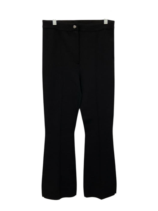 Theory Size P Black Viscose Blend Knit Pintuck Pleats Button & Zip Fly Pants Black / P