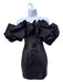House of London Size XS Black Polyester Blend Off Shoulder Puff Shoulder Dress Black / XS