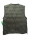 Tory Burch Size 4 Olive Green Nylon Satin Tie Closure Gold Tone Hardware Vest Olive Green / 4