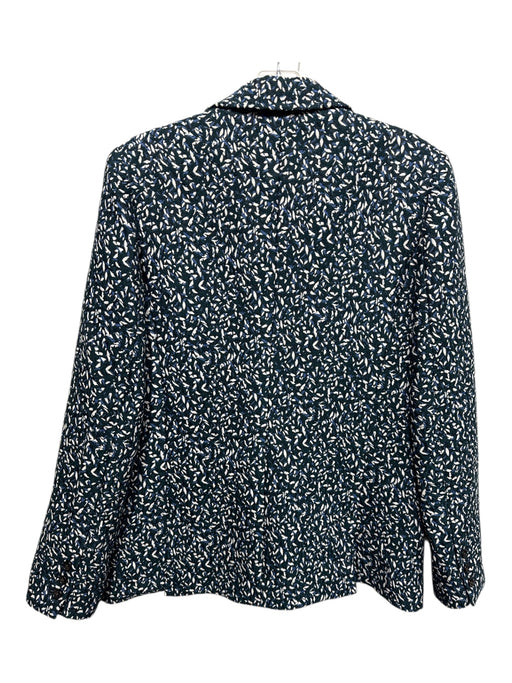 Tory Burch Size 8/10 Blue, Green, Cream Polyester Blend Mid Rise Blazer Pant Set Blue, Green, Cream / 8/10