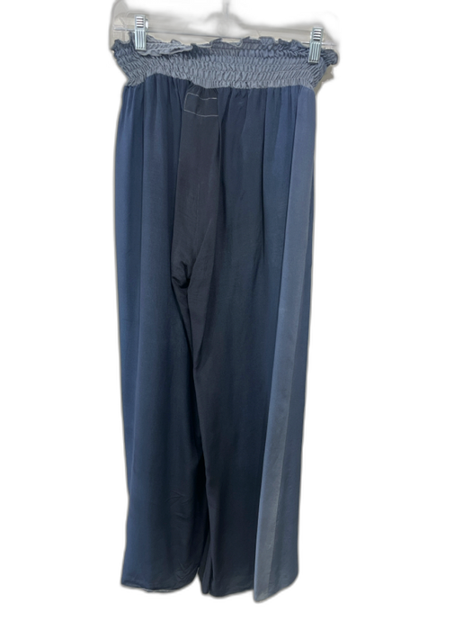 Pete & Greta Johnny Was Size S Mixed Blues Silk Elastic Waist Gradient Pants Mixed Blues / S