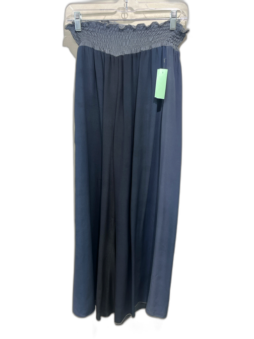 Pete & Greta Johnny Was Size S Mixed Blues Silk Elastic Waist Gradient Pants Mixed Blues / S