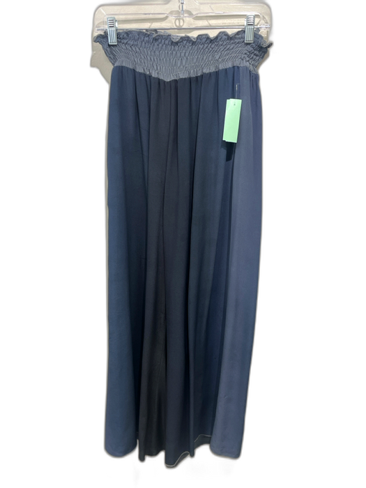 Pete & Greta Johnny Was Size S Mixed Blues Silk Elastic Waist Gradient Pants Mixed Blues / S
