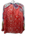 Johnny Was Size XS Red, Beige & Blue Silk Floral Paisley Long Balloon Sleeve Top Red, Beige & Blue / XS