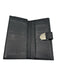 Gucci Black Leather Guccissima Snap Closure Bifold Continental Wallets Black