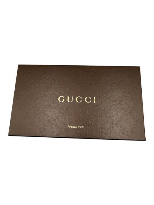 Gucci Black Leather Guccissima Snap Closure Bifold Continental Wallets Black