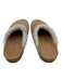 Jenni Kayne Shoe Size 37 Beige, Cream, Brown Suede & Shearling Cork Sole Mules Beige, Cream, Brown / 37