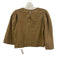 Mirth Size XS Brown Cotton Square Neck Front Seam Flare Sleeve Top Brown / XS