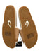 Olukai Shoe Size 7 Tan & cream Leather & Shearling Rubber Sole Slide Sandals Tan & cream / 7