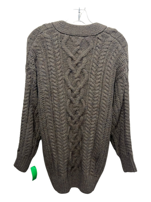 ASTR Size XS Muted Multi Acrylic & Wool Cable Knit Button Front Pockets Coat Muted Multi / XS