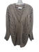 ASTR Size XS Muted Multi Acrylic & Wool Cable Knit Button Front Pockets Coat Muted Multi / XS