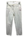 Eileen Fisher Size S White Cotton Blend Straight Leg Zip & Button Pants White / S