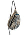 Kavu Beige Fleece Zip Pockets Cross Body Inside & Out Pockets Bag Beige