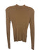 LITA by Ciara Size S Tan Brown Wool Blend Ribbed Knit High Neck Sweater Tan Brown / S
