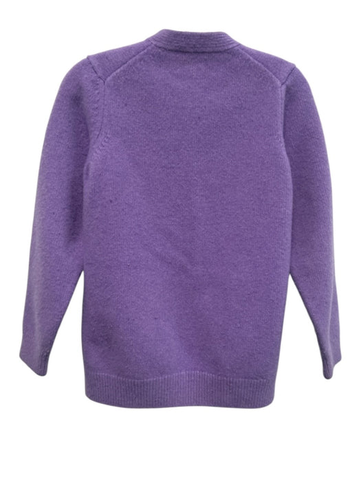 Marc Jacobs Size XS Purple Wool V Neck Logo Oversized Cardigan Purple / XS