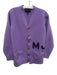 Marc Jacobs Size XS Purple Wool V Neck Logo Oversized Cardigan Purple / XS