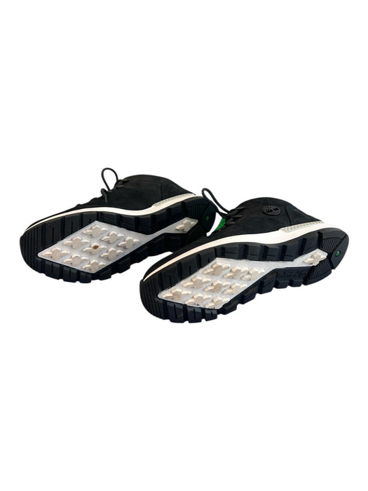 Timberland Shoe Size 7.5 Black Patent Suede Round Toe Lace Up Ankle Height Shoes Black / 7.5