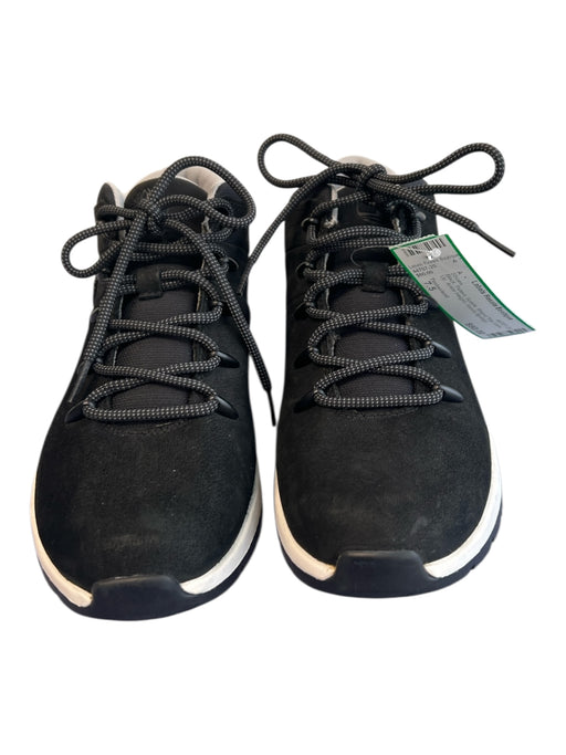 Timberland Shoe Size 7.5 Black Patent Suede Round Toe Lace Up Ankle Height Shoes Black / 7.5