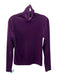 Henri Bendel Size M Purple Velvet Turtleneck Long Sleeve Top Purple / M