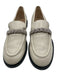 Stuart Weitzman Shoe Size 10 Beige & Silver Leather Rhinestone Low Heel Loafers Beige & Silver / 10