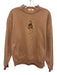 Inko Size M Tan Cotton Solid Sweatshirt Men's Long Sleeve Shirt Tan / M