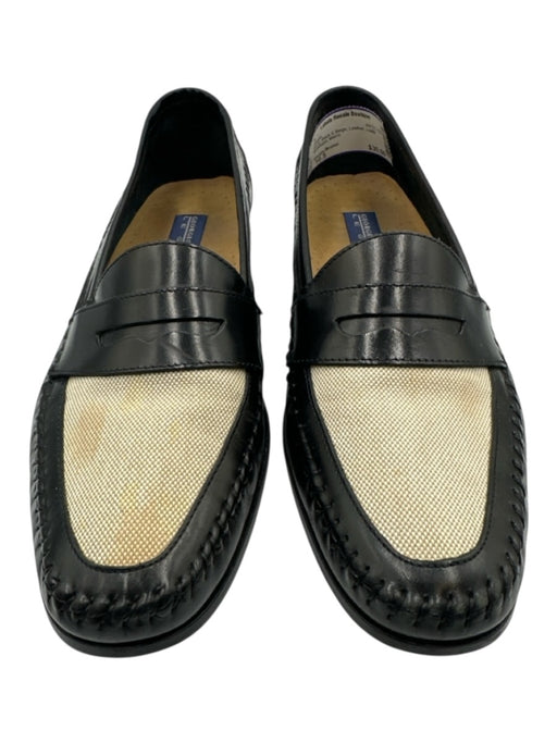 Giorgio Brutini Shoe Size 10.5 AS IS Black & Beige Leather Loafer Men's Shoes Black & Beige / 10.5