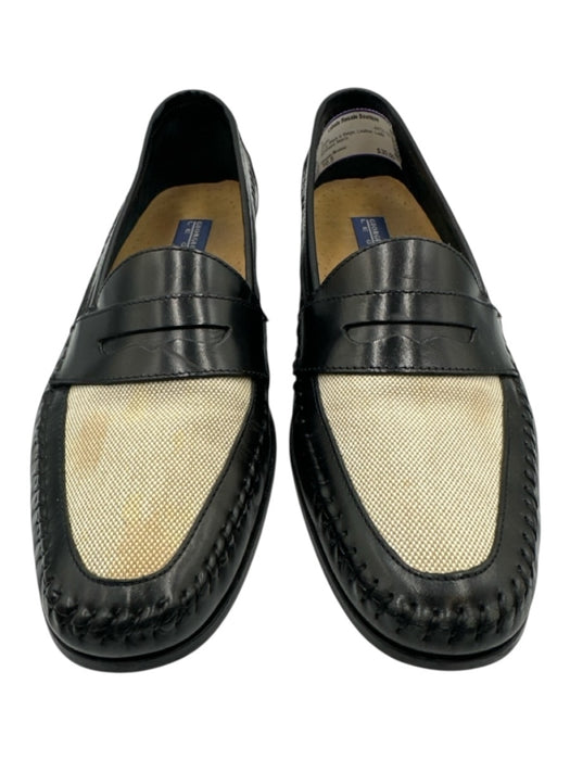 Giorgio Brutini Shoe Size 10.5 AS IS Black & Beige Leather Loafer Men's Shoes Black & Beige / 10.5