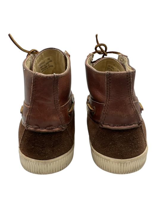 Polo Shoe Size 10D AS IS Brown & White Suede Solid High Top Men's Shoes Brown & White / 10D