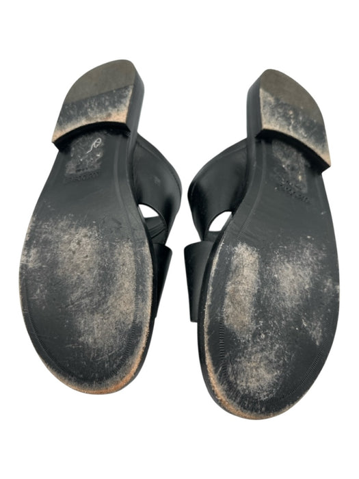 Roberto Cavalli Shoe Size 44 Black Leather Solid Slide Men's Shoes Black / 44