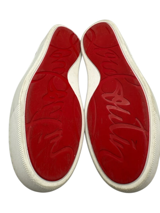 Christian Louboutin Shoe Size 44 AS IS Black & White Suede Men's Shoes Black & White / 44