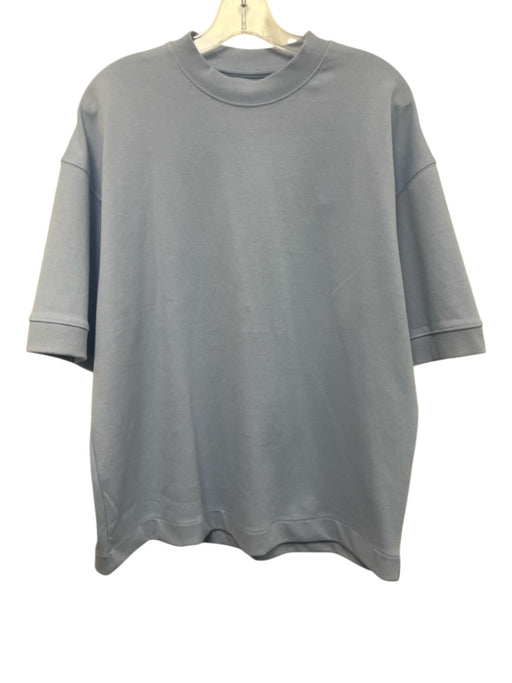 Denim & Flower NWT Size M Light blue Cotton Blend Solid T shirt Short Sleeve Light blue / M