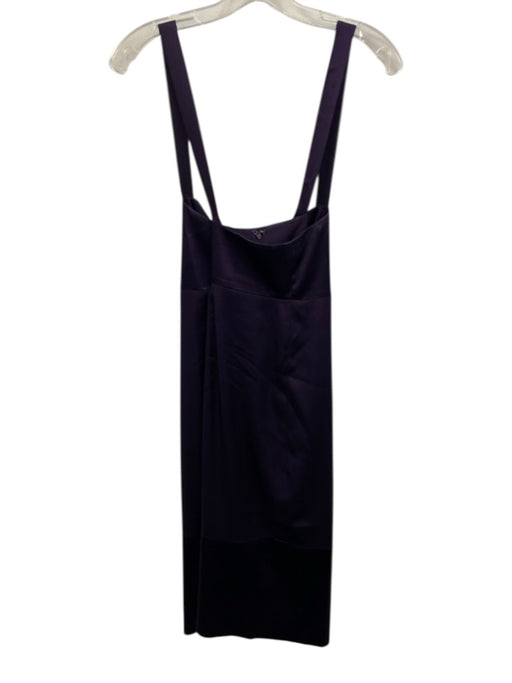 Antonio Melani Size 14 Purple Silk Blend Sleeveless Below Knee Criss Cross Dress Purple / 14