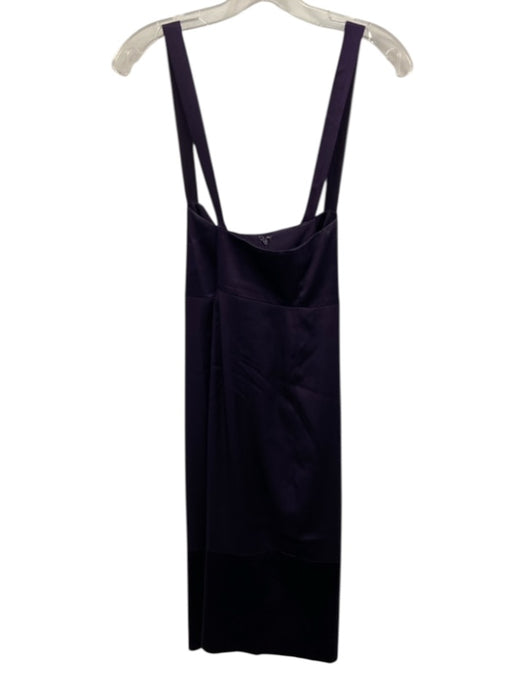 Antonio Melani Size 14 Purple Silk Blend Sleeveless Below Knee Criss Cross Dress Purple / 14