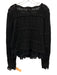 Caroline Constas Size M Black Acrylic Blend Cardigan Knit Buttons Sweater Black / M