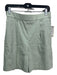 Theory Size M Green Linen Blend Elastic Waist High Rise Pleat Shorts Green / M