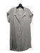 Cloth & Stone Size L Gray Tencel Collared Button Up Short Sleeve Dress Gray / L