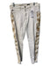 AG Size 29 white & tan Cotton Blend Mid Rise zip fly Crop cigarette leg Jeans white & tan / 29