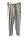 Iris Setlakwe Size Large Light Gray & Cream Acetate Side Stripe Pants Light Gray & Cream / Large
